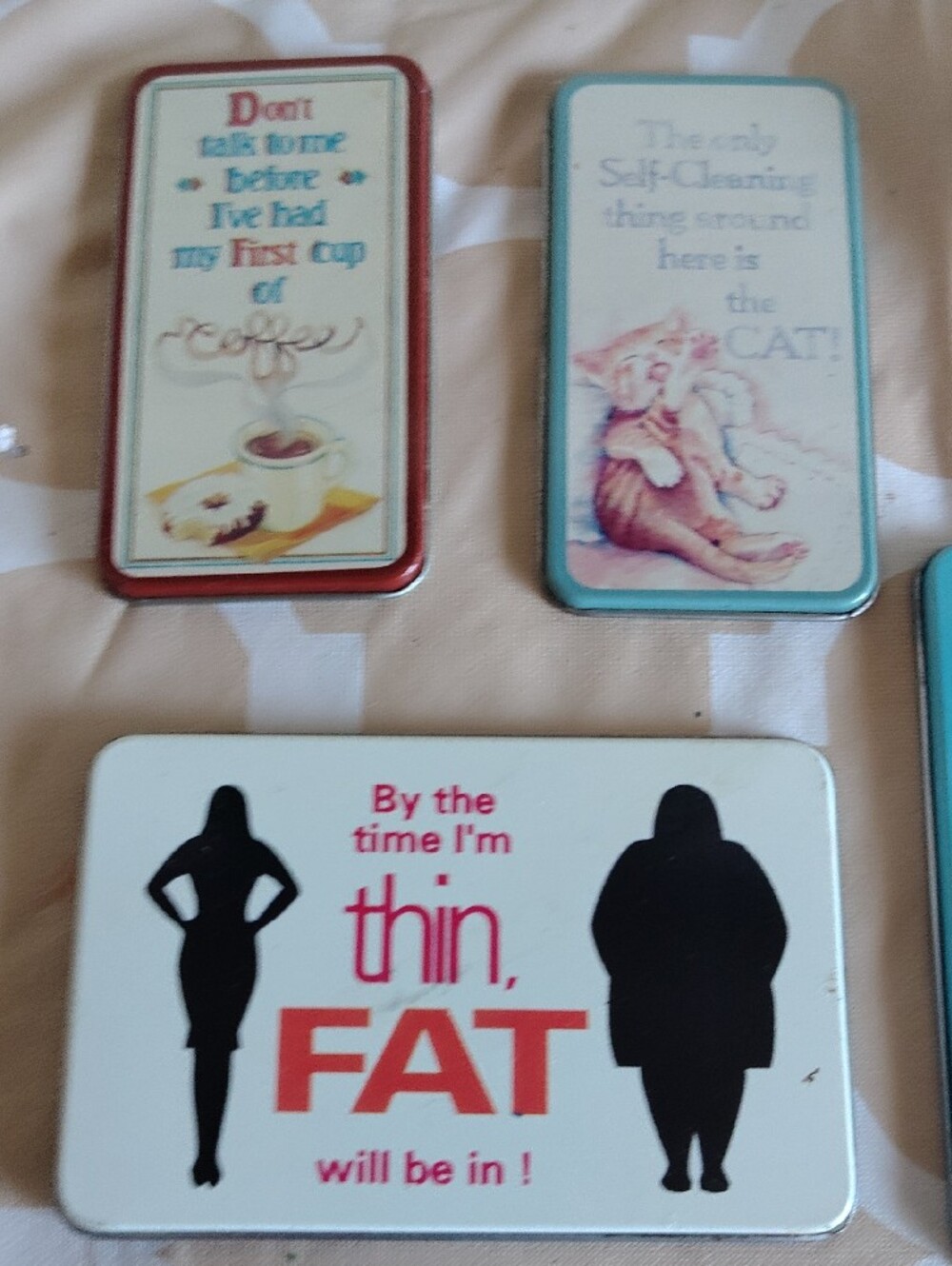 Vintage Cat Diet Humor Refrigerator Magnet Lot Booth Cartoon - Picture 7 of 8